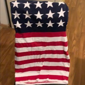 United States flag mini dress.